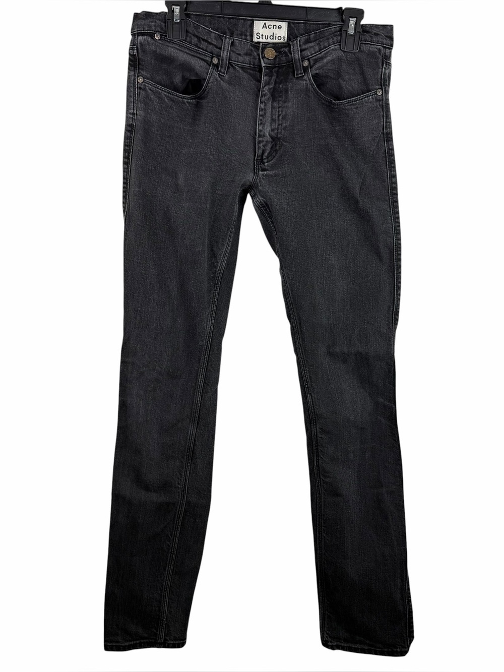 Acne Studios| Black Max Cash Straight  Jeans
